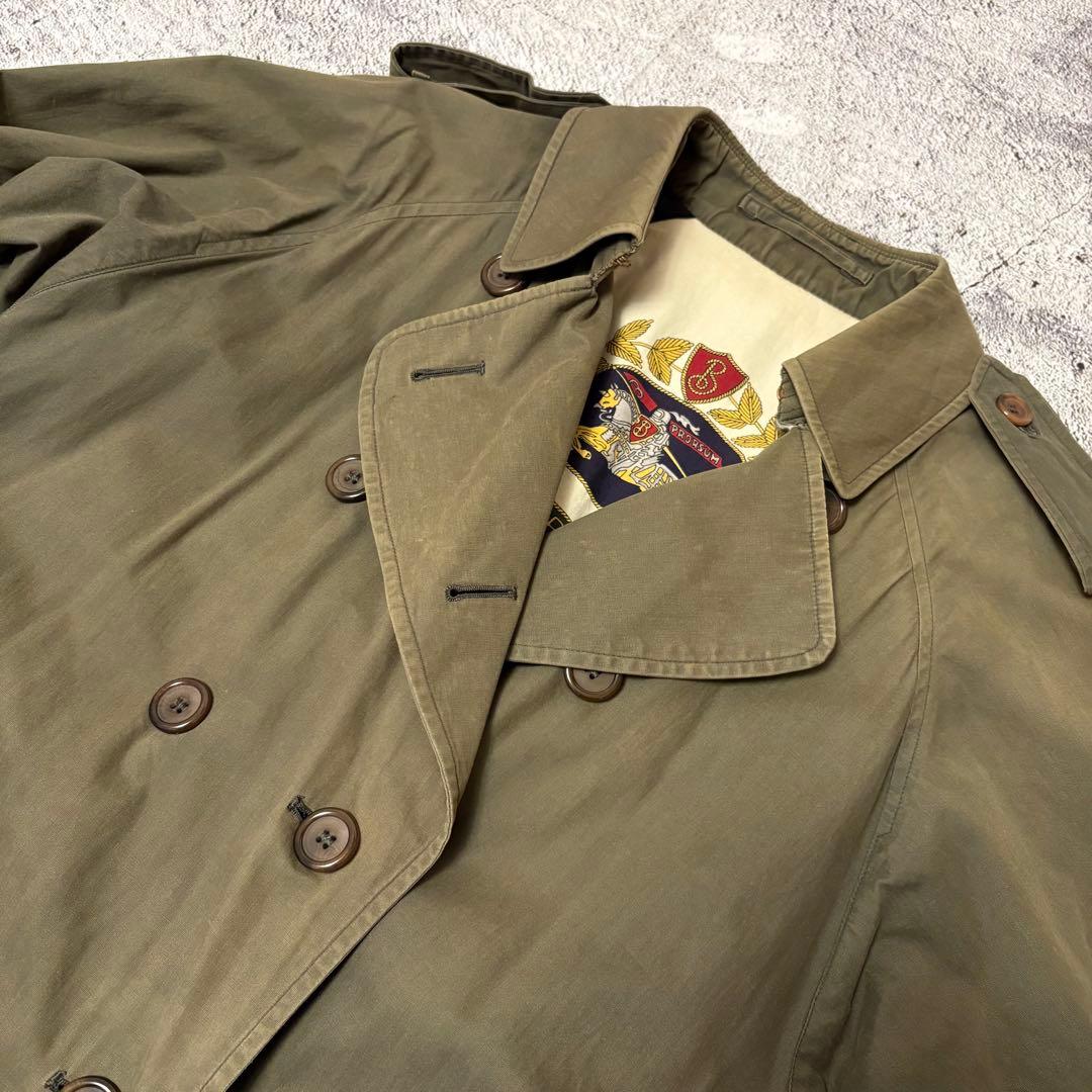 希少　ヴィンテージ　BURBERRYトレンチコート オリーブカーキ
