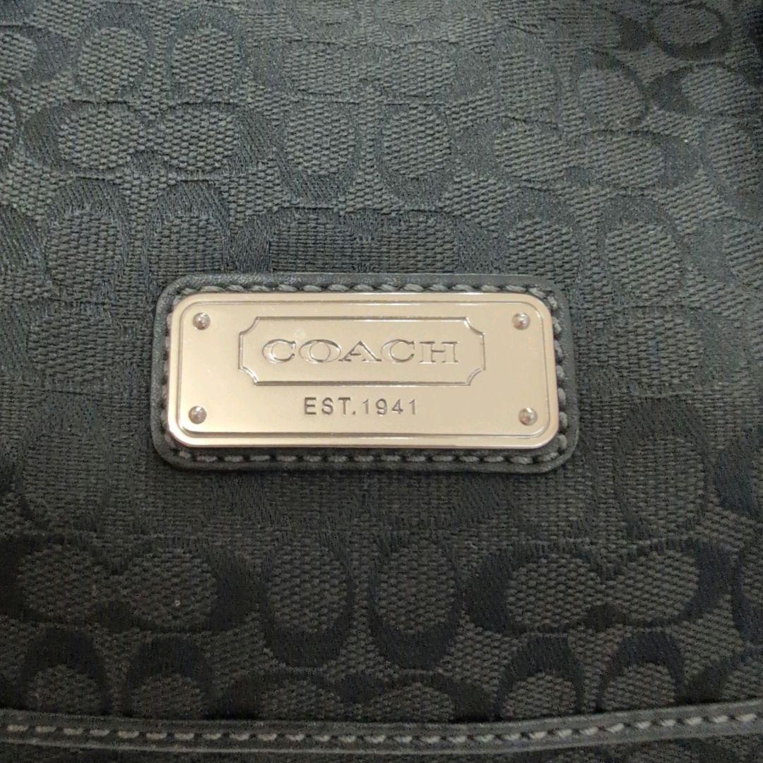 極美品 COACH コーチ シグネチャー 2WAY ボストンバッグ キャンバス