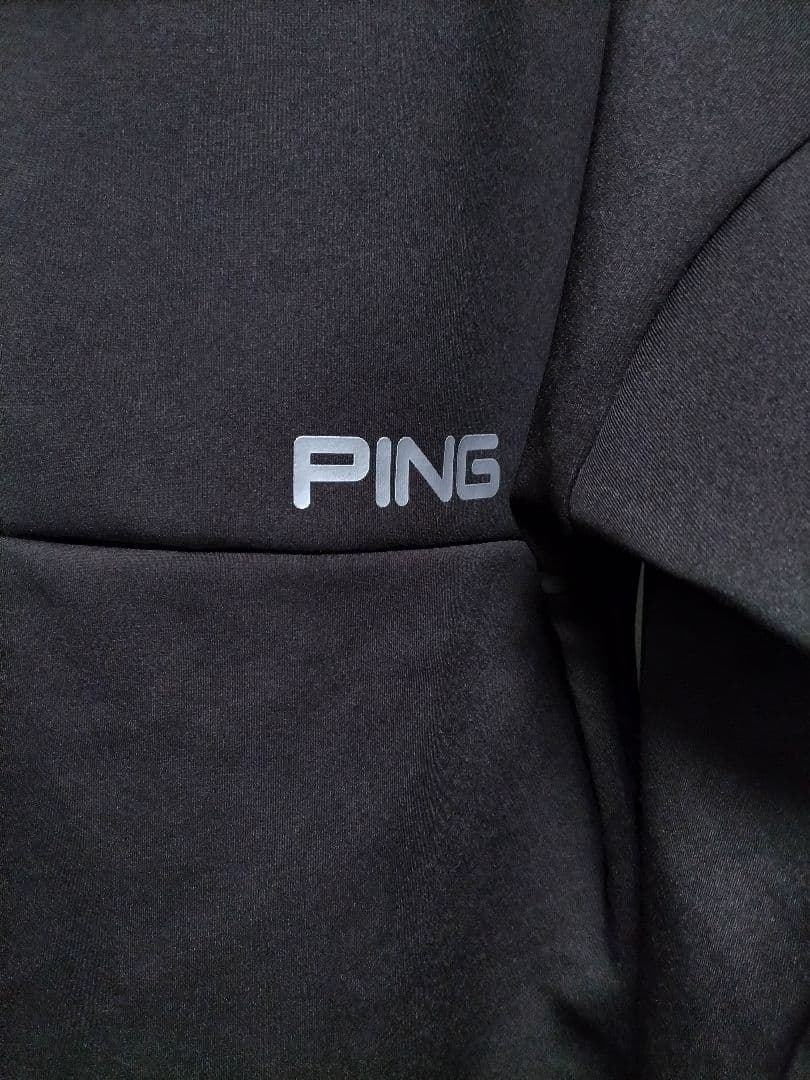 美品　PING　ベアダンボールニット　プルオーバー　パーカー　黒　23年モデル