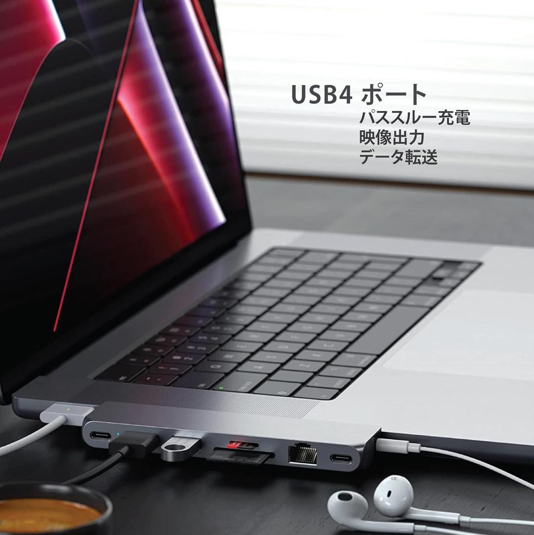 SATECHI USB-CハブProMax 8-in-1 マルチポートアダプター