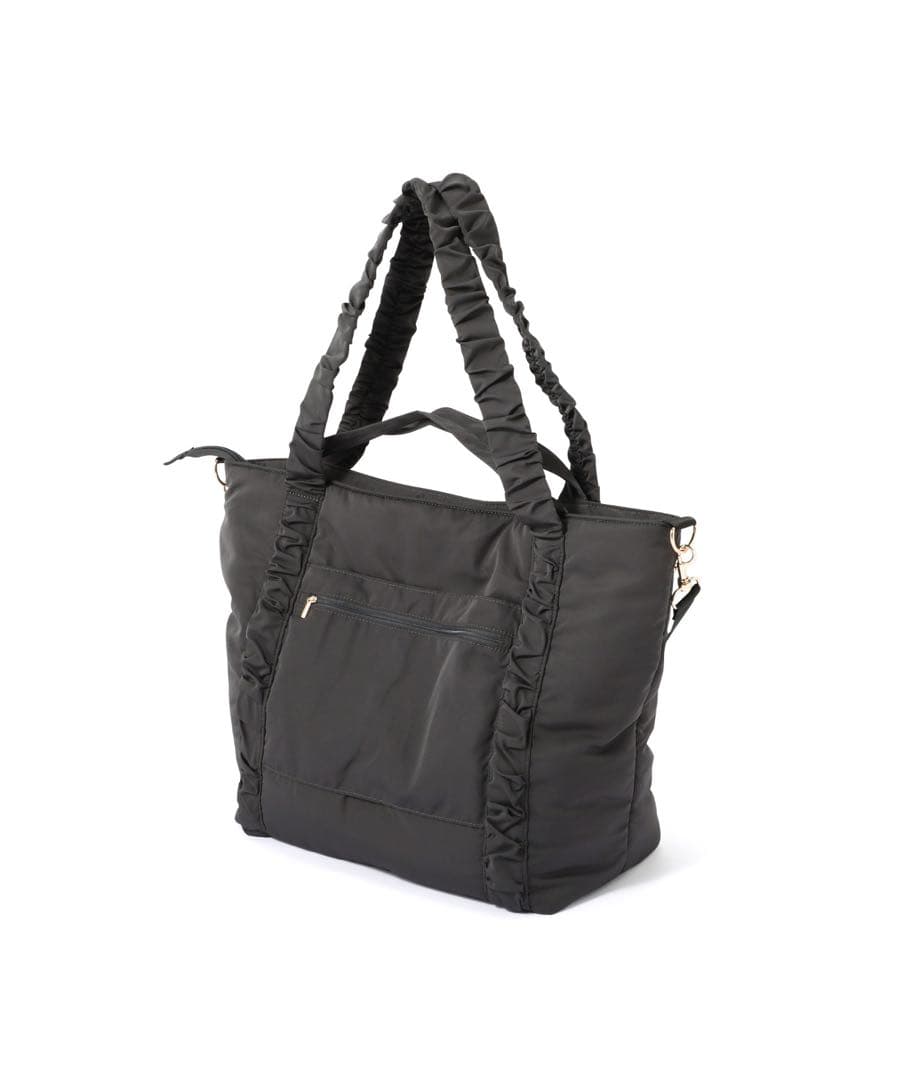茶々Francfrancクラシックフラワートラベルバック♡ダークグレー新品