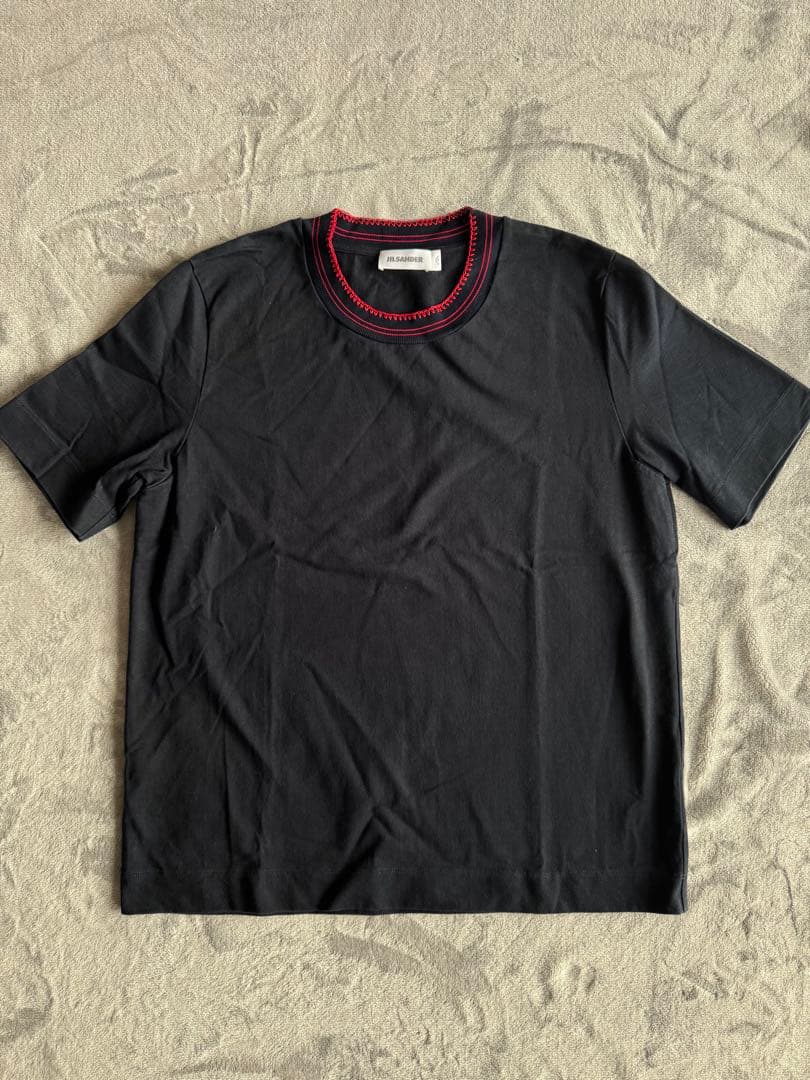 JIL SANDER 刺繍デザインTシャツ　XL イタリア製