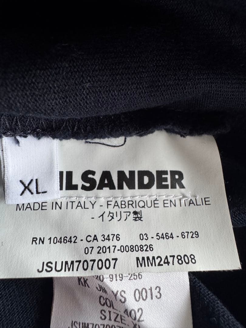 JIL SANDER 刺繍デザインTシャツ　XL イタリア製