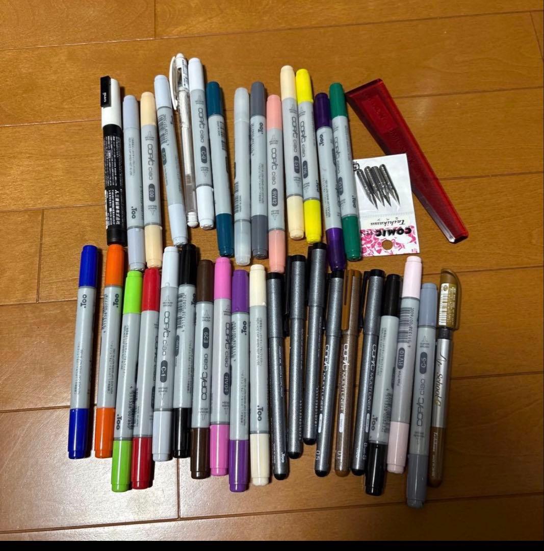 ポーズの美術解剖学とコピック