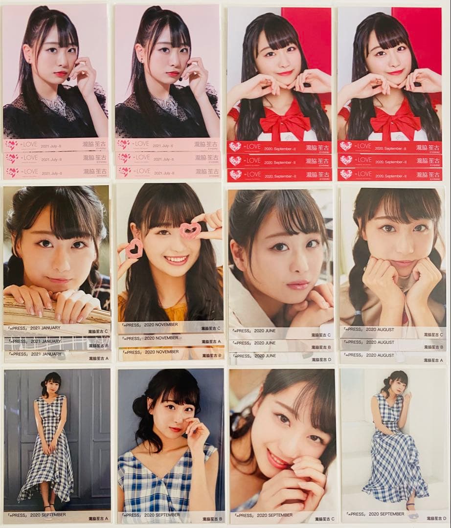 瀧脇笙古 生写真 346枚！まとめ売り
