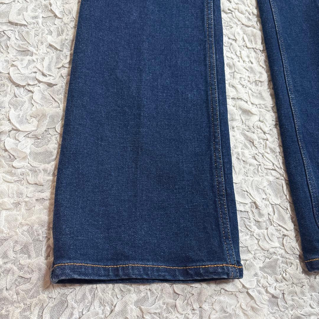 新品 タグ付　シンゾーン　2.5万円　フレア デニム パンツ　ストレッチ　ライン