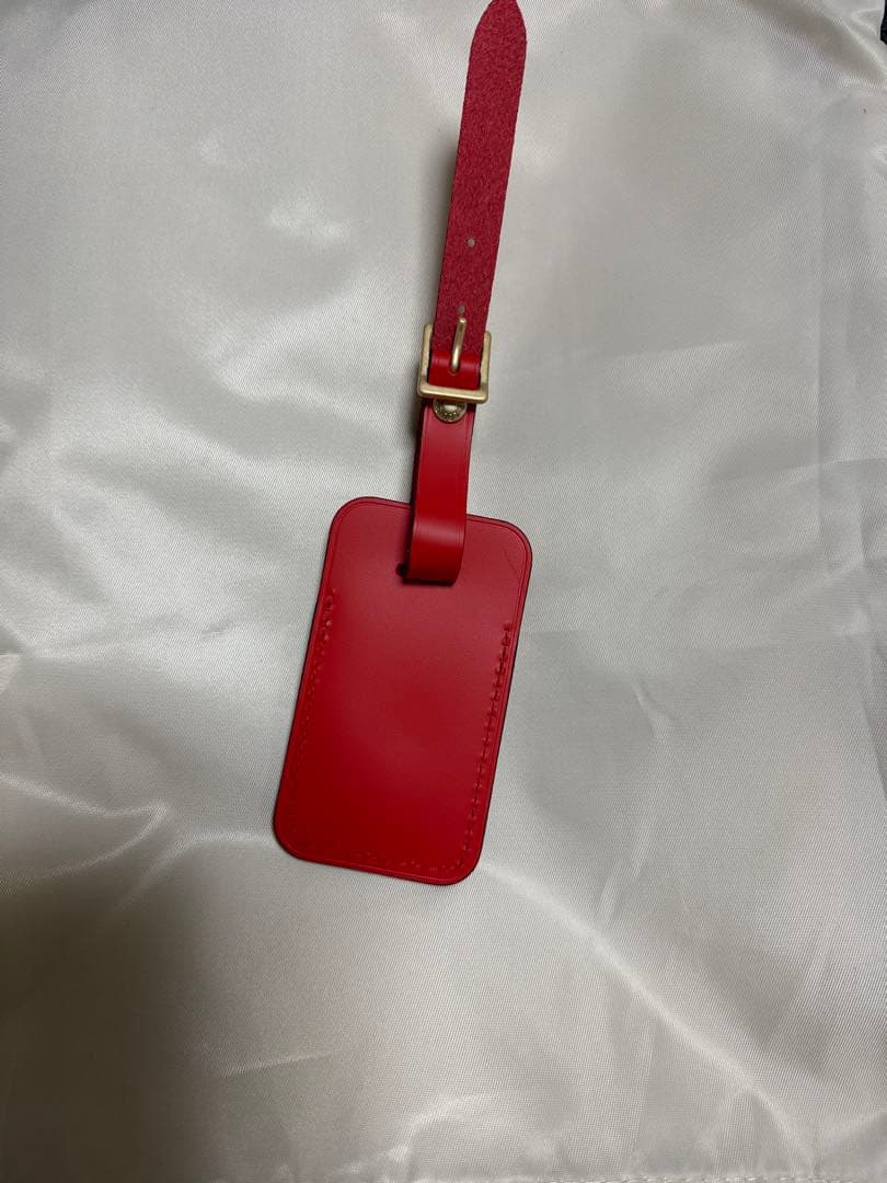 LOUIS VUITTON レザー ネームタグ レッド