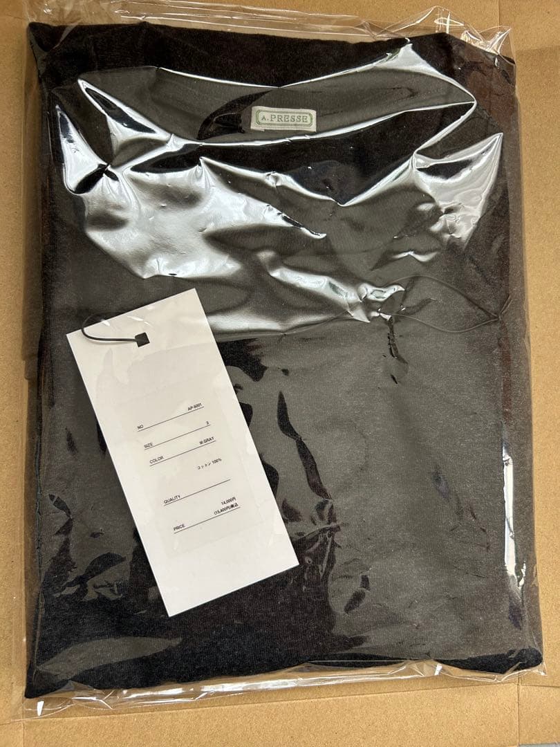 アプレッセ　Light Weight T-shirt M.GRAY サイズ3