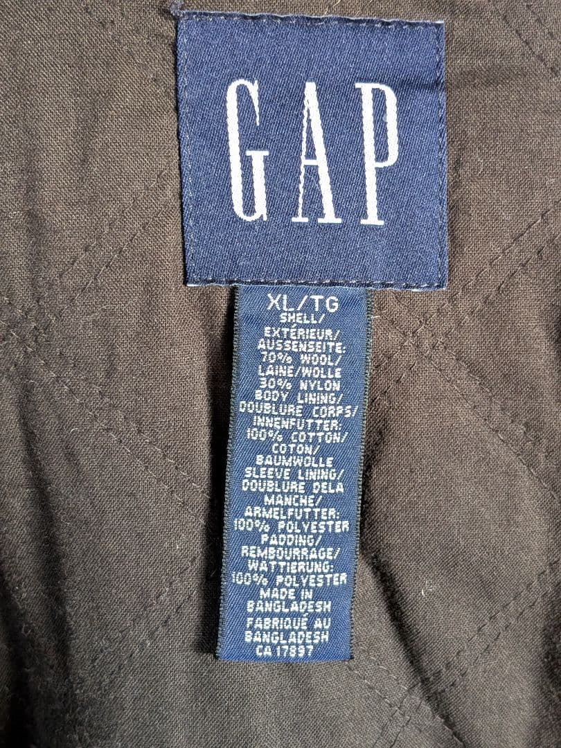 OLD GAP ギャップ ダッフルコート ロング アーミーグリーン XL 中綿