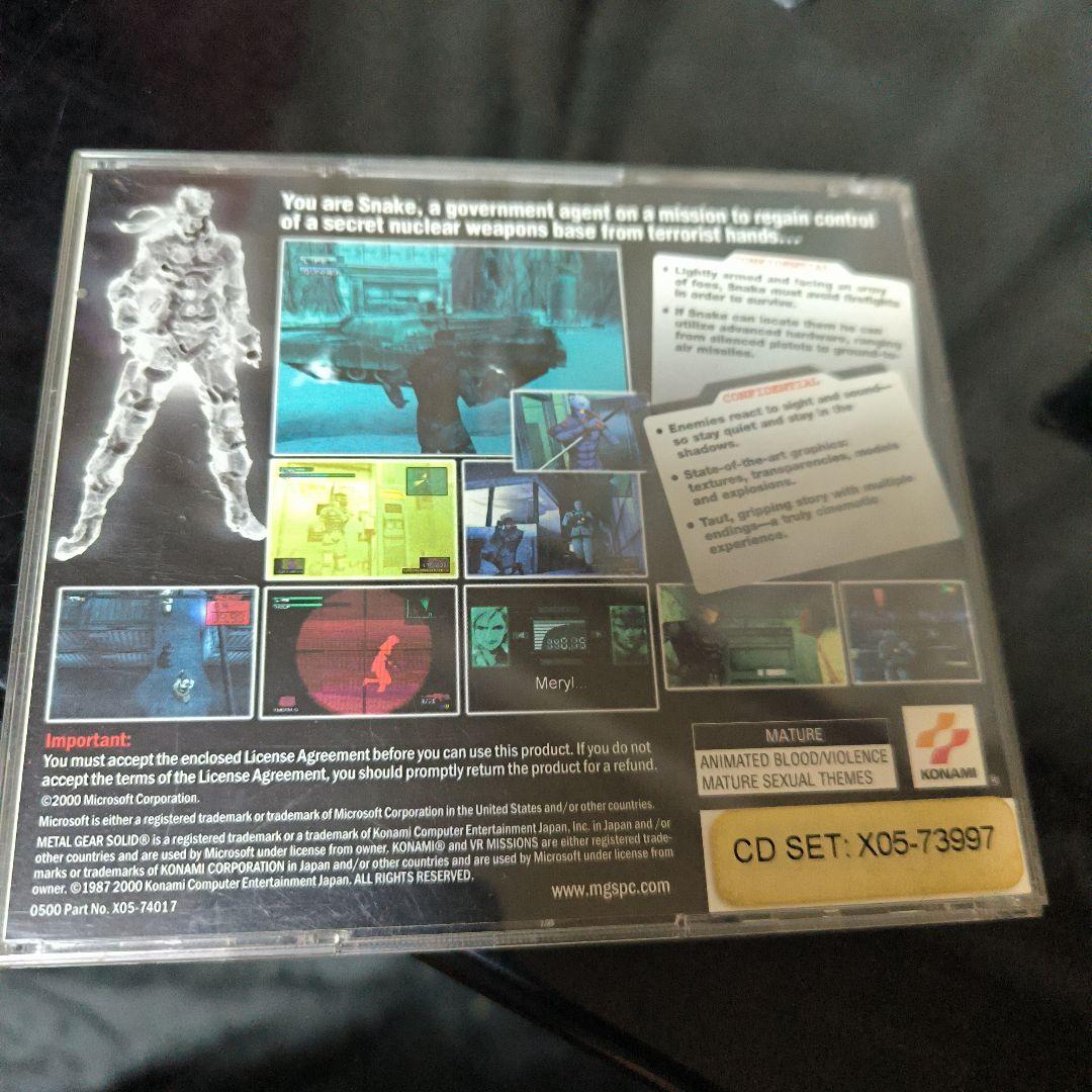 (北米版)PC版メタルギアソリッド L GEAR SOLID