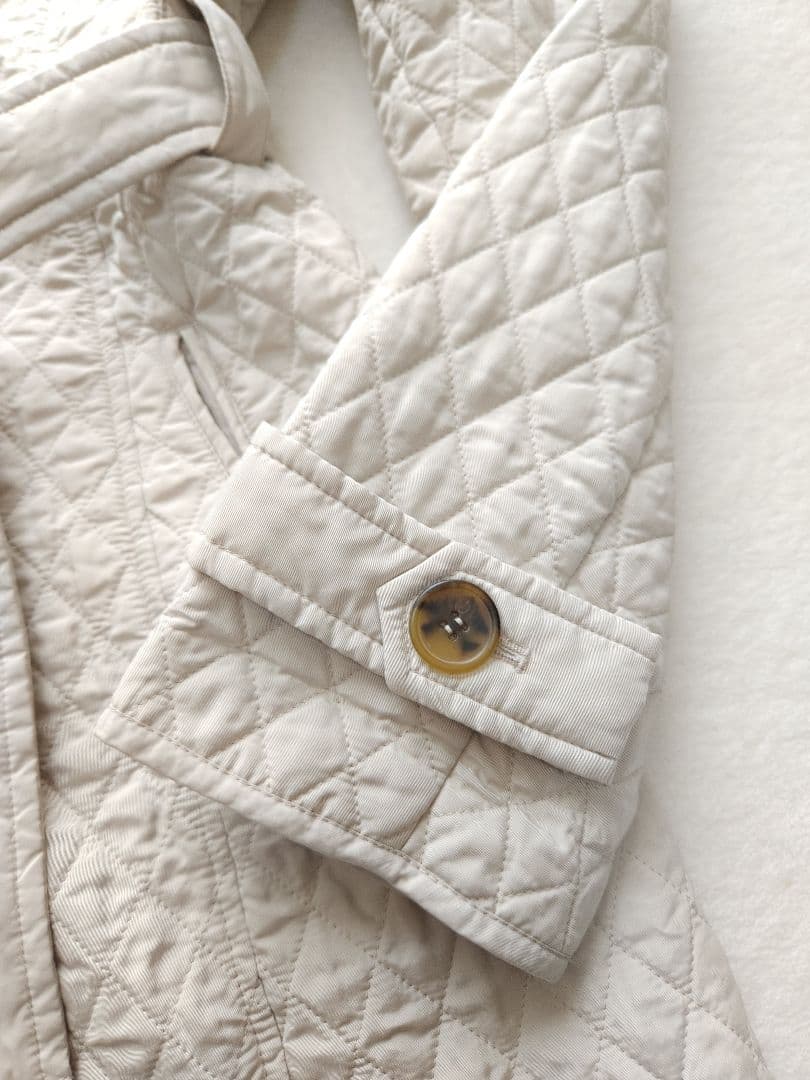 【美品 未使用】MaxMara 高級コート キルティング ベルテッド