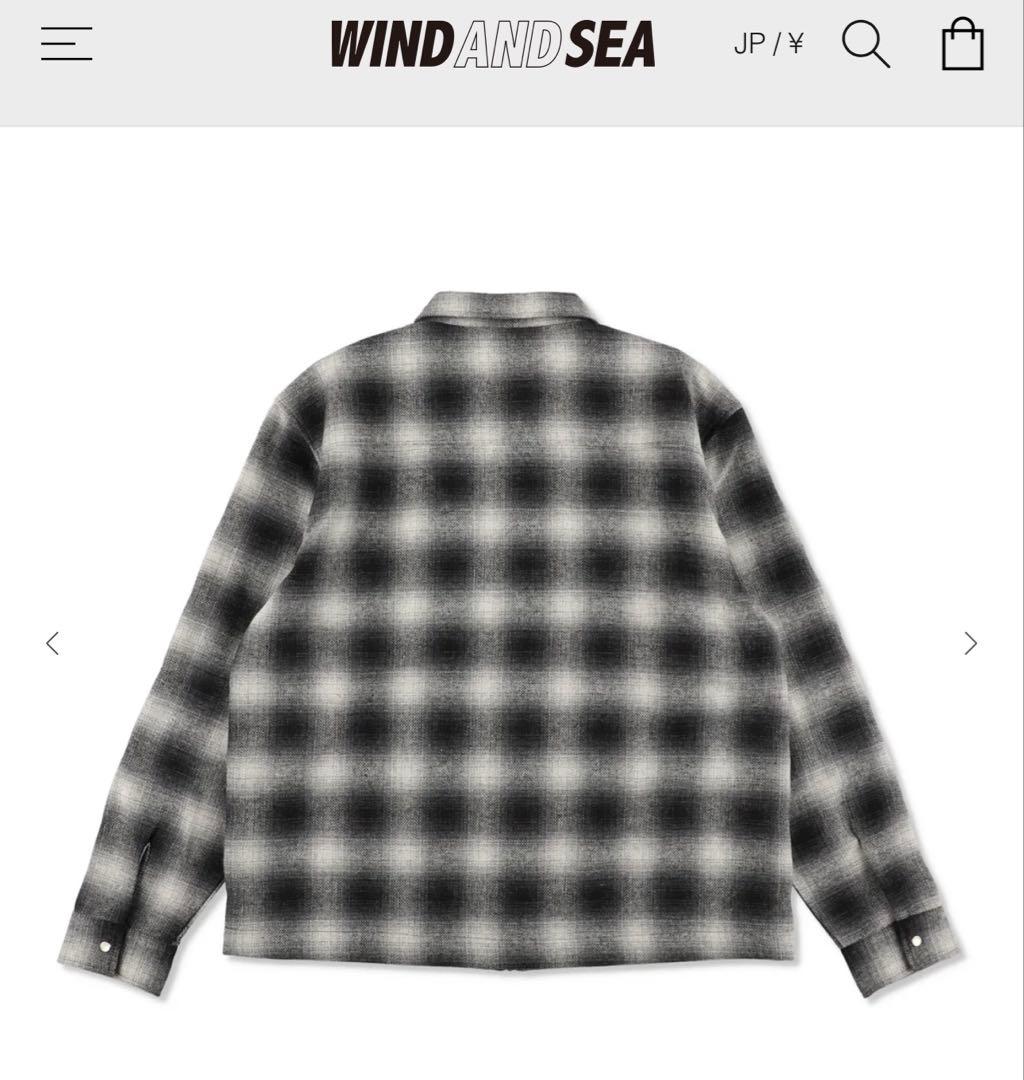 Lサイズ　26SS wind and sea ジャケット　春夏　ブラック系