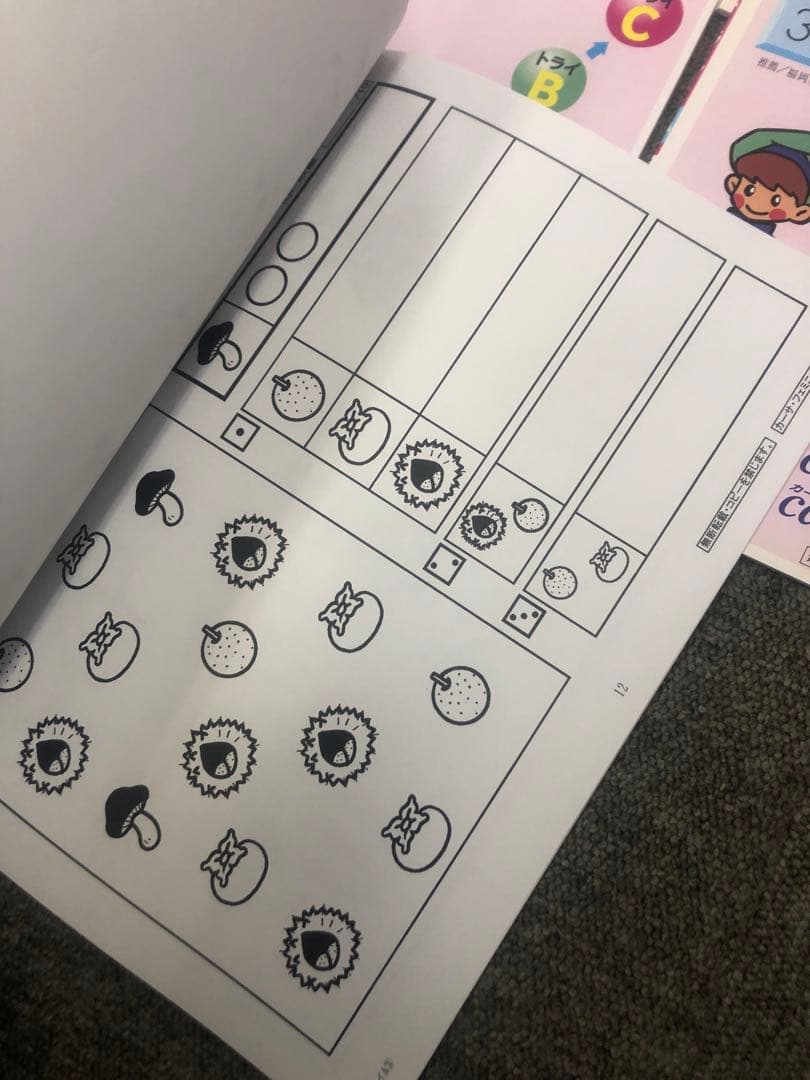 カーサ・フェミニナ小学校受験　幼児テスト　年少児トライA5冊書き込み解答無