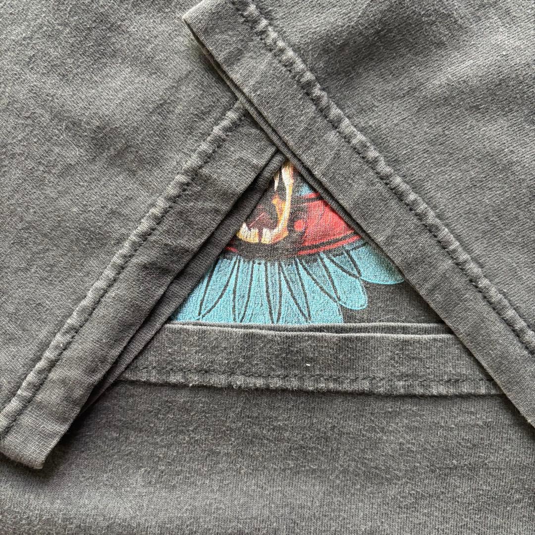 90s ハーレーダビッドソン　両面　フェード　ブラック　黒　エンブレム　Tシャツ