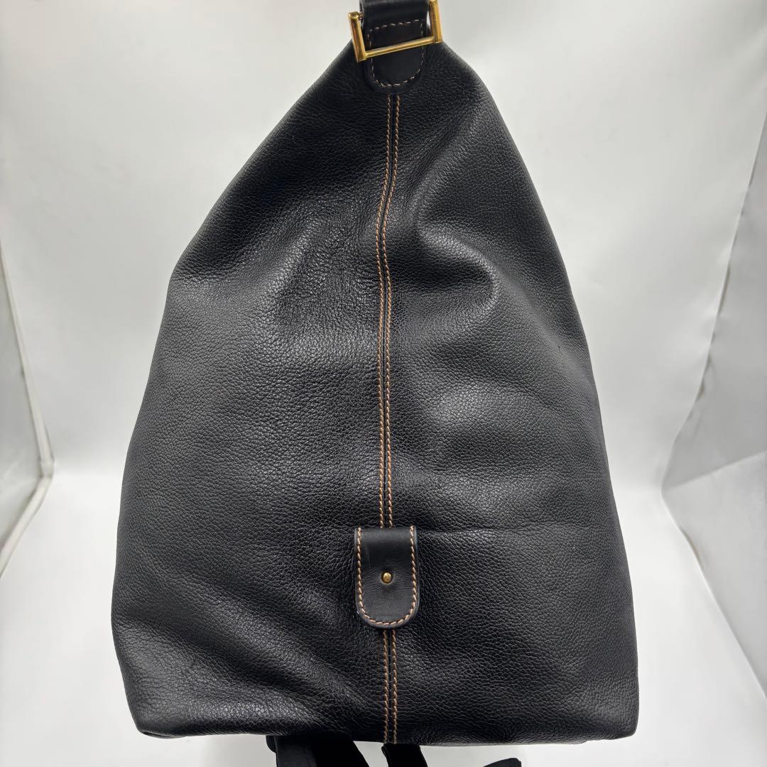 dunhill ダンヒル レザー ボストンバッグ ハンドバッグ 本革 大容量 黒