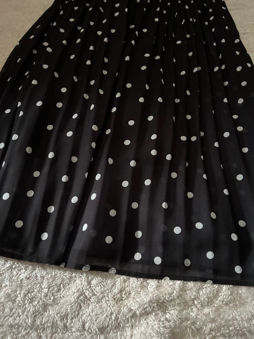 Spick and Span ドットプリーツイージースカート