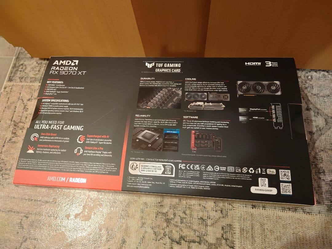 グラフィックボード・グラボ・ビデオカード TUF-RX9070XT-O16G-GAMING