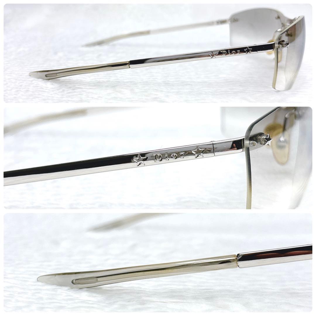 小物 Dior Rimless Star Logo Sunglasses Y2K