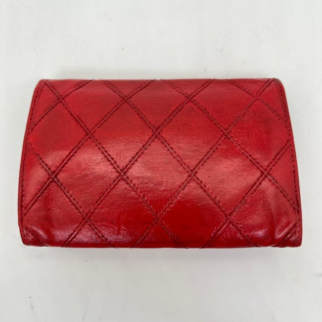 CHANEL 名刺入れ カードケース ビコローレ ギャランティカード付き レッド