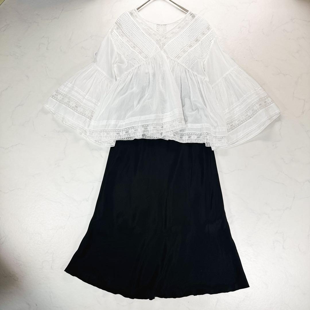 新品✨RIVE DROITE リヴドロワ キュプラバイアススカート ブラック