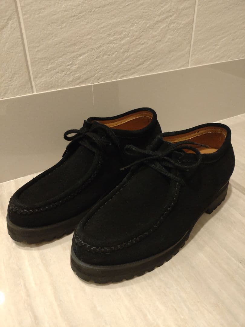 shiun BLACK SUEDE MOCCASIN XXSサイズ