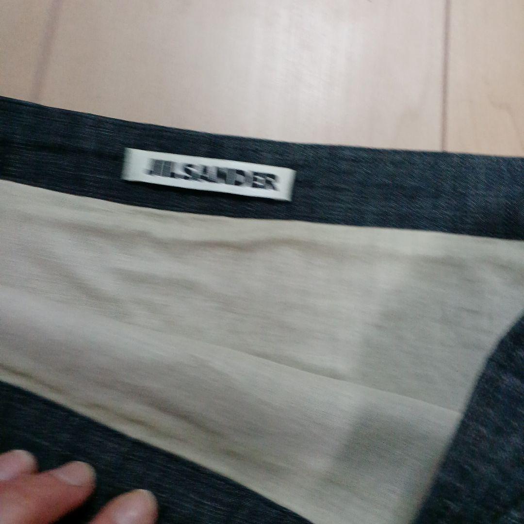 JIL SANDER デニムフレアスカート 紐付き
