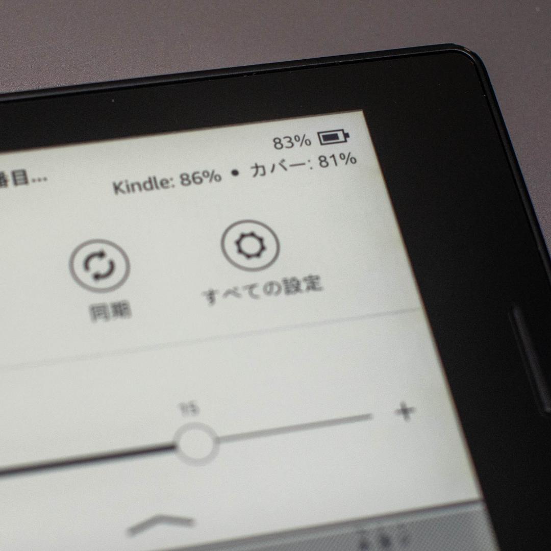 Kindle Oasis 8世代 本体(訳アリ)＋純正バッテリー内蔵革カバー