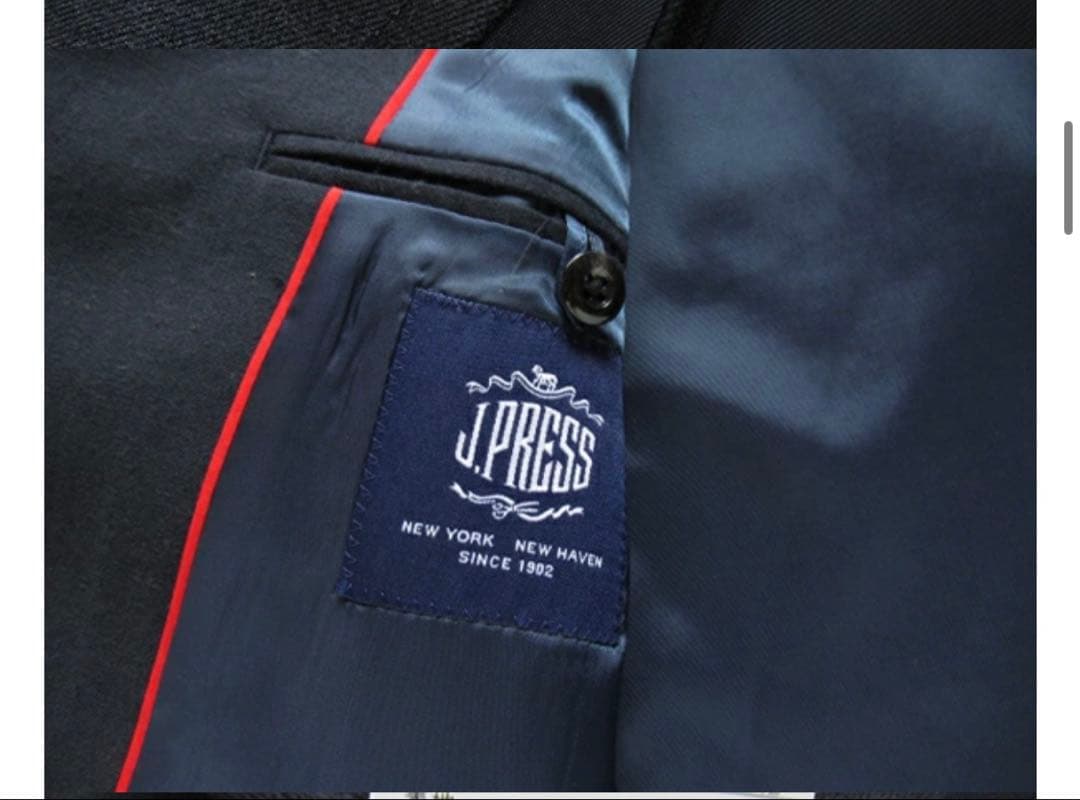 【タグ付き新品未使用】J.PRESS 紺ブレザー 金釦 総裏 A6