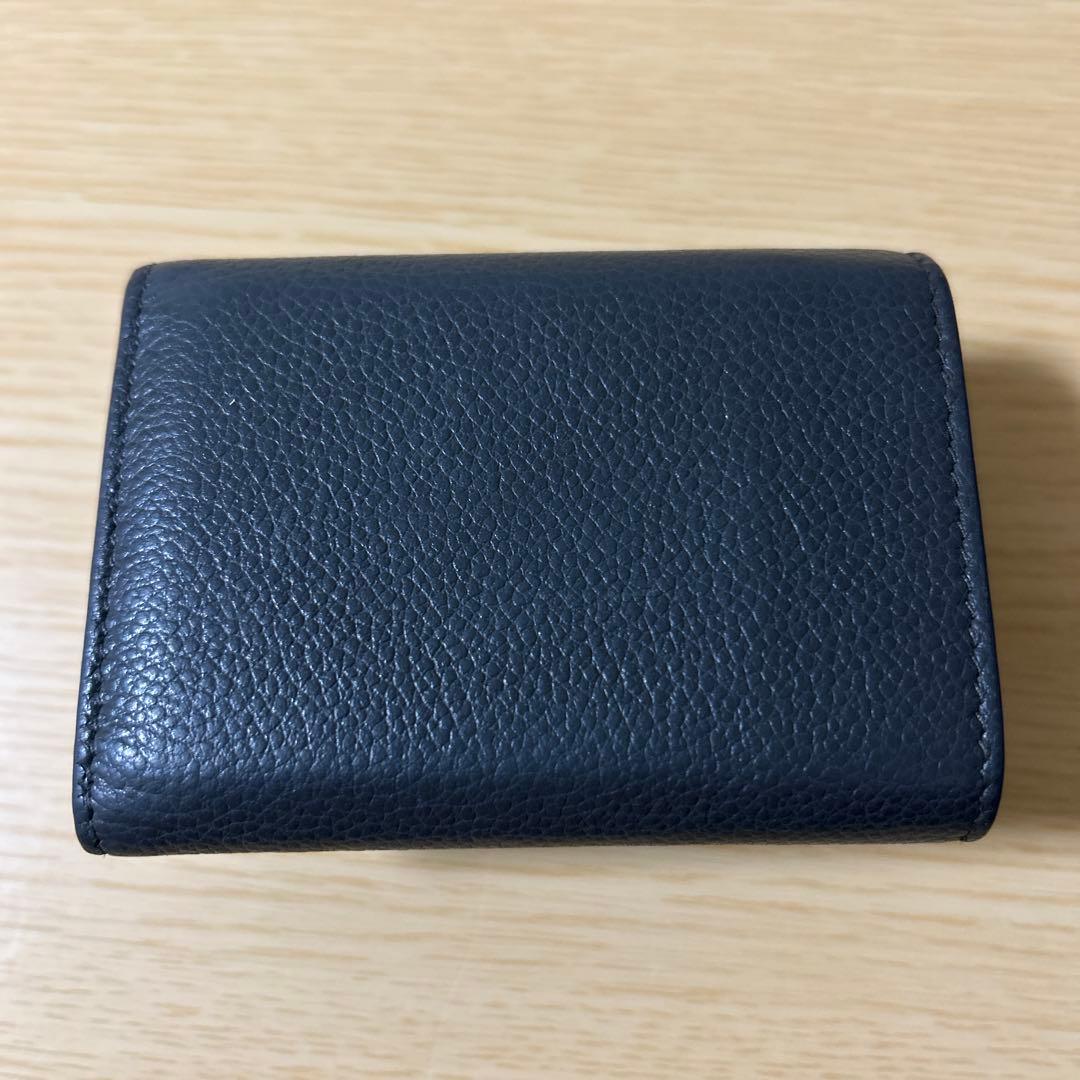 SAINT LAURENT ブラック三つ折り財布