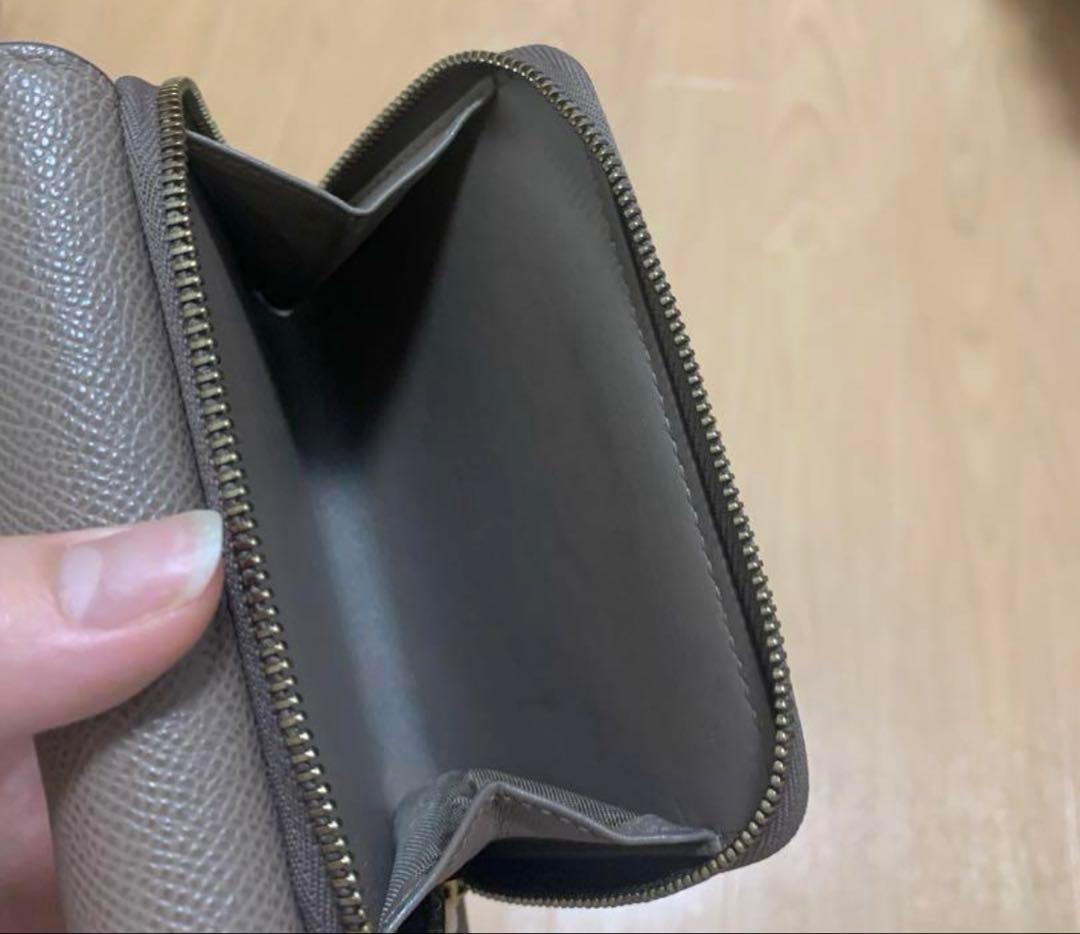 Dior ブラウンレザー 三つ折り財布