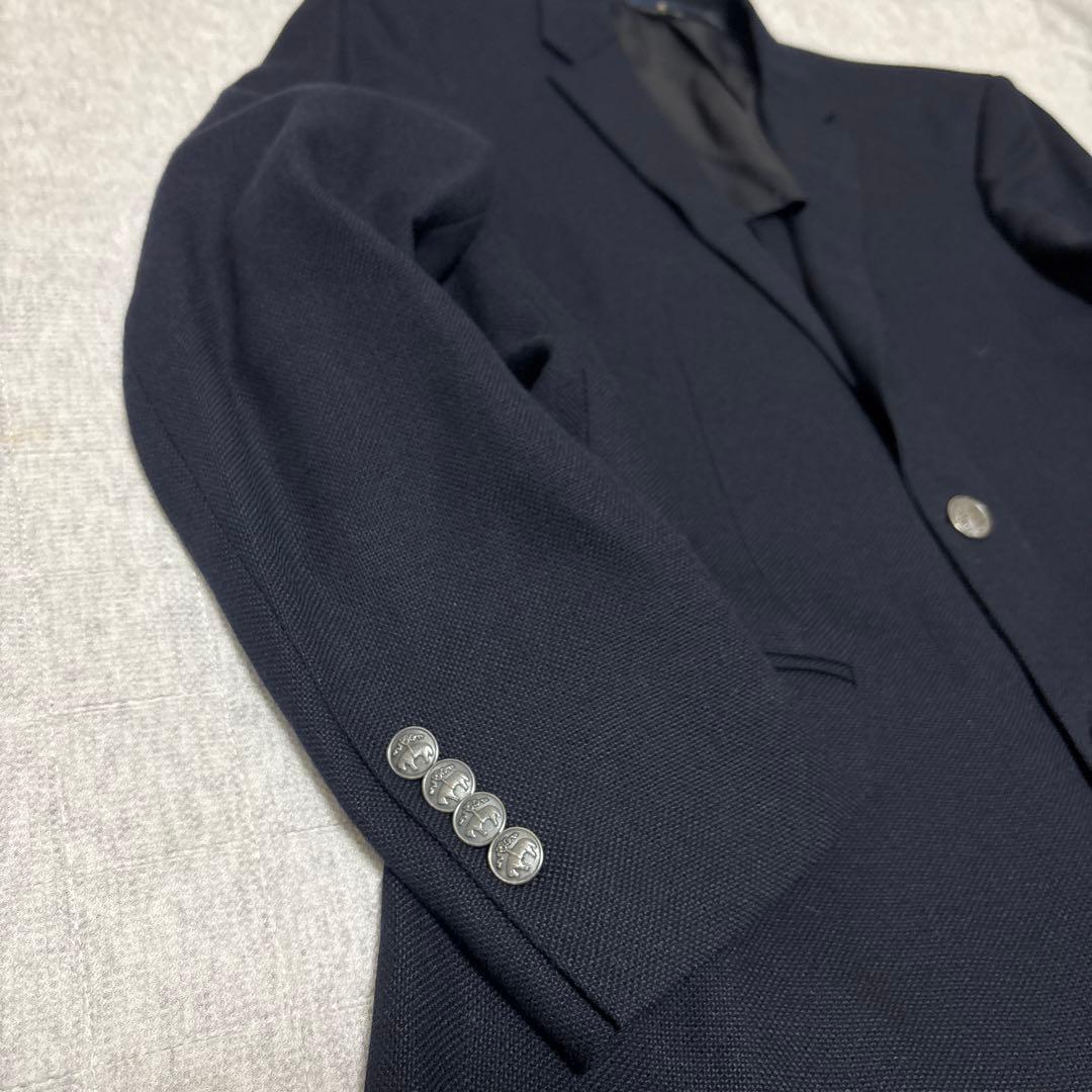 ブルックスブラザーズ モヘヤ混　MILANO FIT銀ボタン紺ブレザー　希少