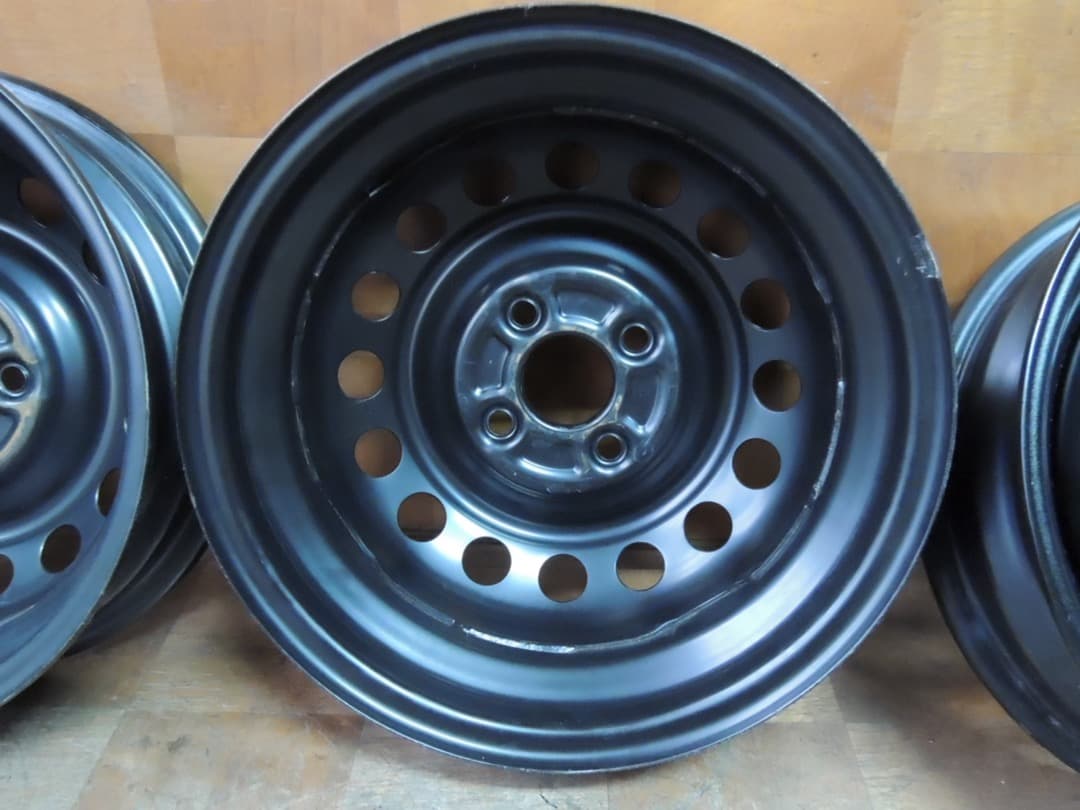 C100 14x4.5J 4穴 ハブ径56 スチールホイール 14インチ 4本
