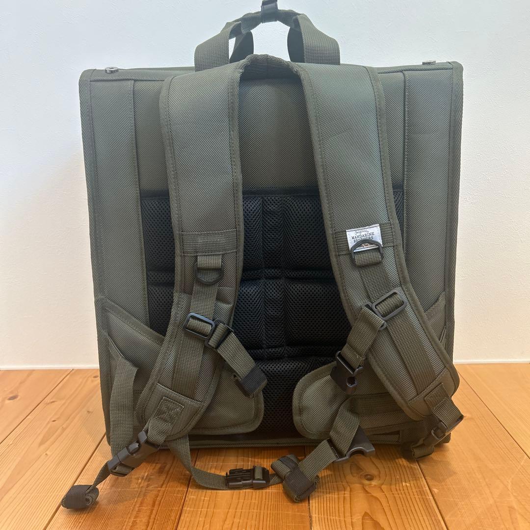 MANDARINE BROTHERS キャリーバッグ　リュック　カーキ