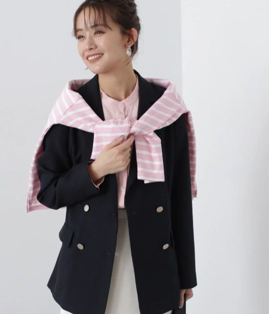N. Natural Beauty Basic テーラードジャケット ネイビー