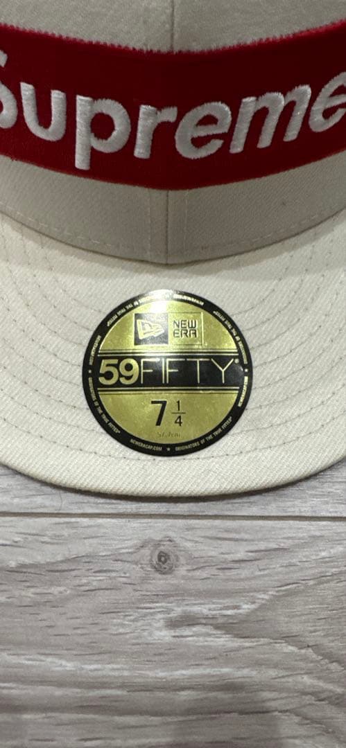 最終値下げSupreme シュプリーム ホワイトキャップ 帽子 57.7cm