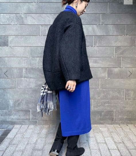 シャギークルーネックショートコート　VERMEIL par iena