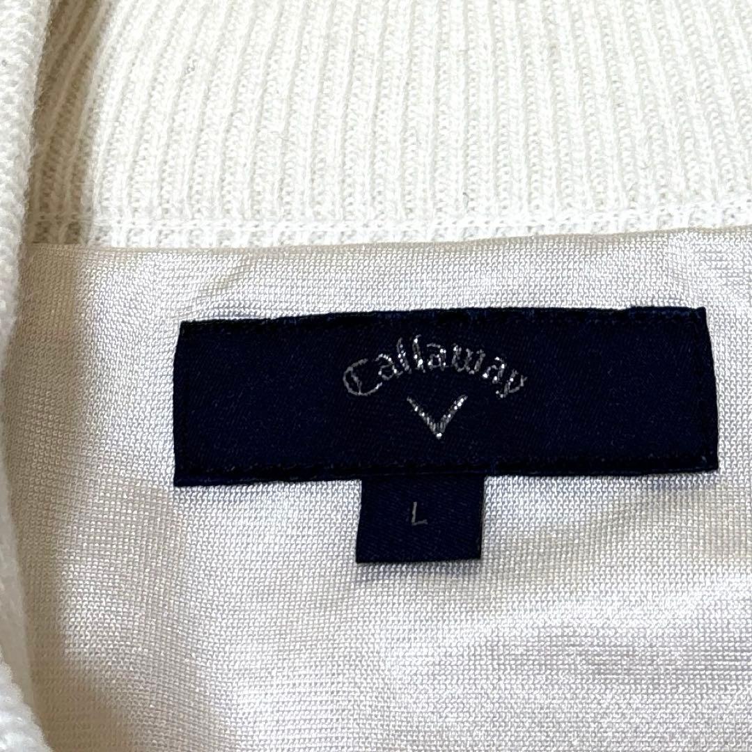 【美品】Callaway キャロウェイ　ゴルフジャケット　裏地　ダブルジップ　Ｌ