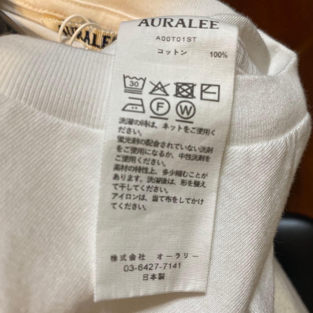 【試着のみ】AURALEE オーラリー サイズ3 白Tシャツ