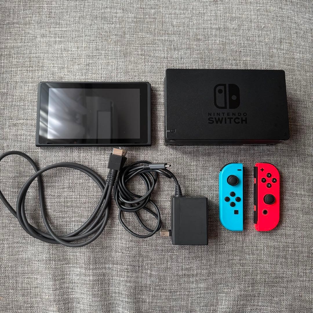 Nintendo Switch 本体 青赤 付属品有