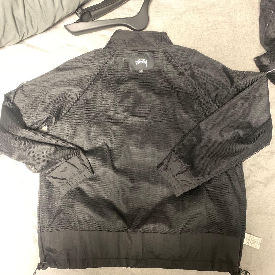 【セットアップ】Stussy ブラック ハーフジップ アウター