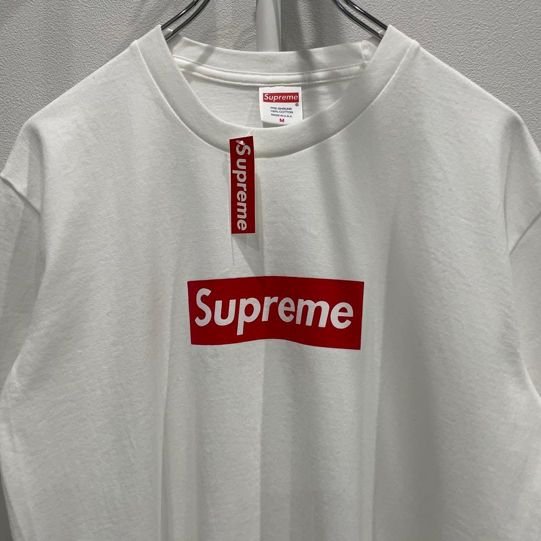 【新品】 Supreme ボックスロゴ　USA製 半袖　Tシャツ　ホワイト　M