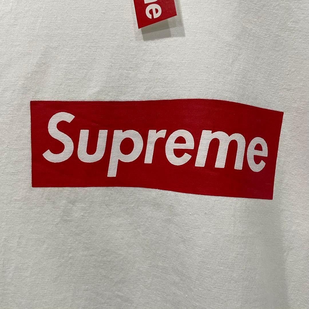 【新品】 Supreme ボックスロゴ　USA製 半袖　Tシャツ　ホワイト　M
