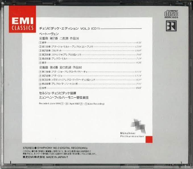 【CD】 チェリビダッケ・エディション／ベートーヴェン & ブラームス