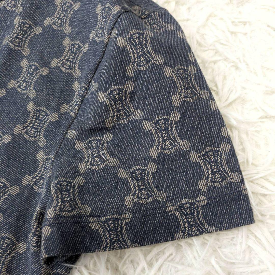 セリーヌ CELINE マカダム柄トリオンフ Tシャツ 半袖カットソー【Ｍ】夏