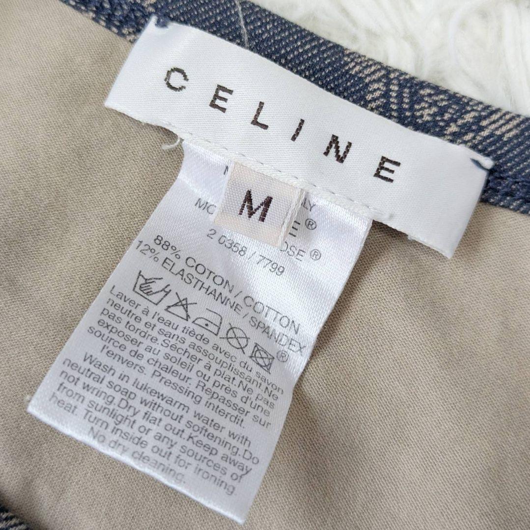 セリーヌ CELINE マカダム柄トリオンフ Tシャツ 半袖カットソー【Ｍ】夏