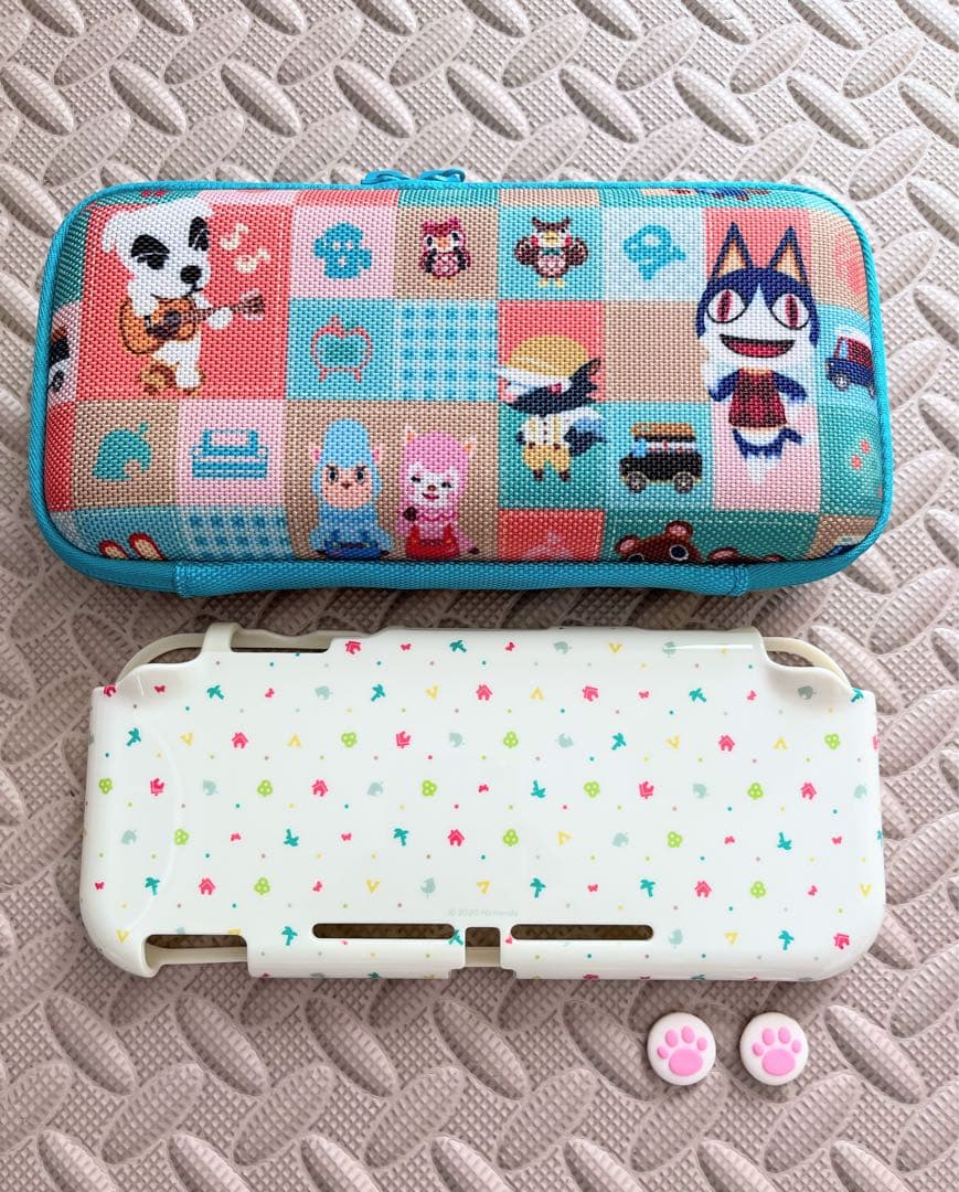 任天堂スイッチライト ピンクしずえアロハ柄 あつまれどうぶつの森 カバー&ケース