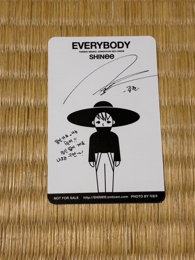 SHINee EVERYBODY JONGHYUN ジョンヒョン トレカ付き