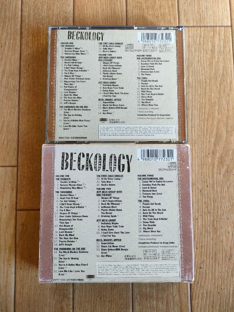 帯付き リイシュー盤 廃盤 ジェフ・ベック 3枚組 ベスト ベッコロジー