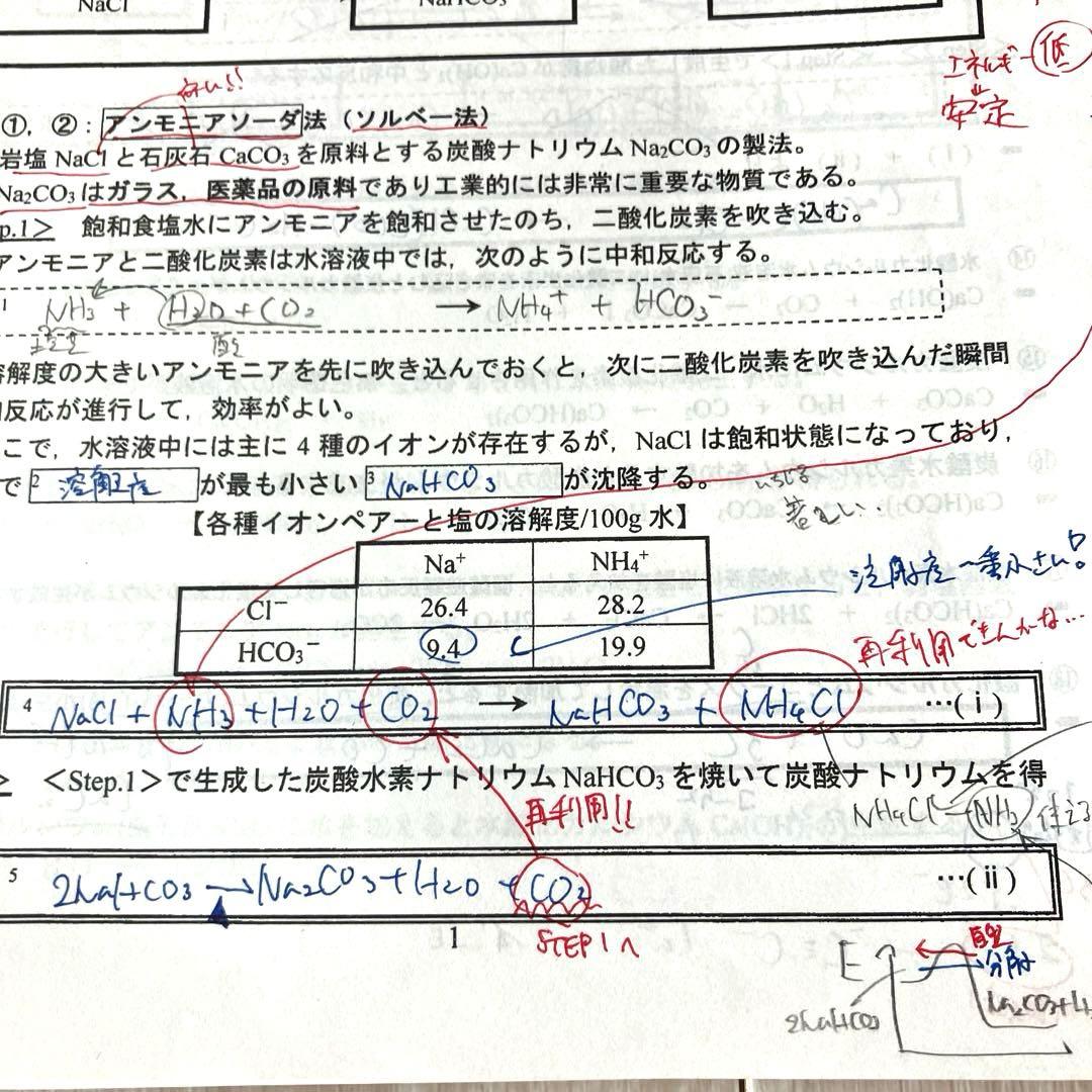 【匿名配送】駿台　高3化学S 2019年　理系大学受験　テキストプリントノート付