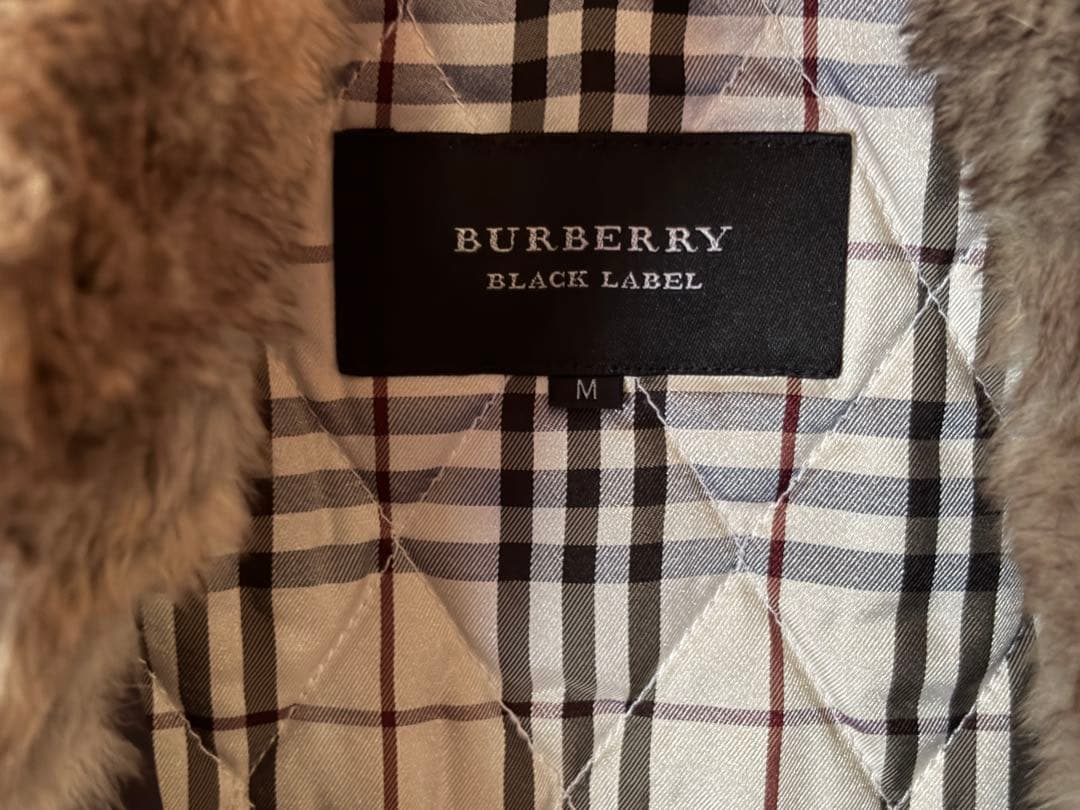 BURBERRY BLACK LABEL ファー付 ジャケット M